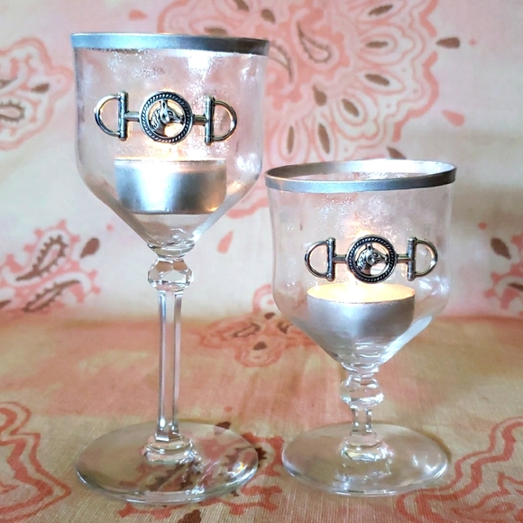 2 Bridle Bit Candle Holders Horse Cowgirl Western Tealight Candle - Picture 5 of 15